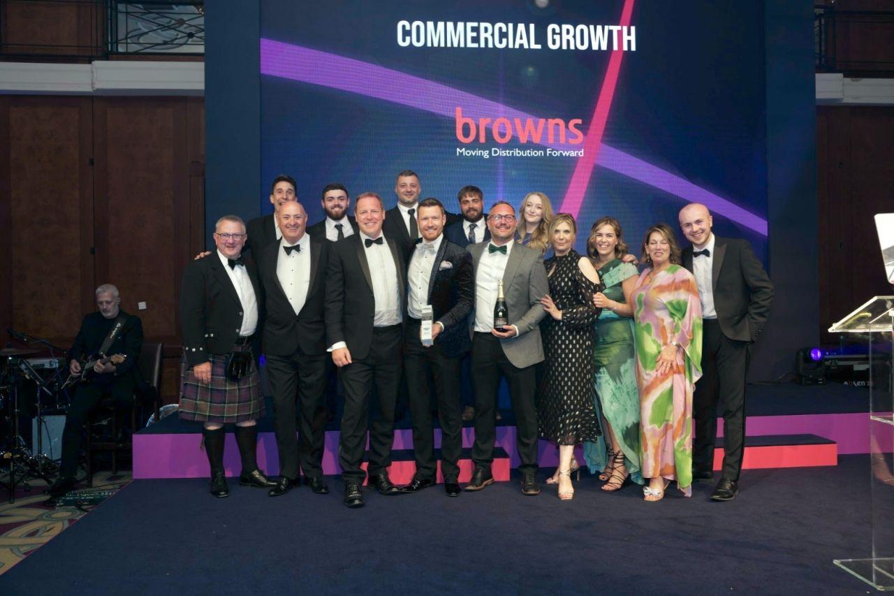 The Browns team at the 2024 Palletline Awards.